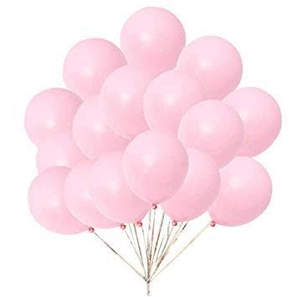 Makaron Pembe Renk Balon 6 Adet
