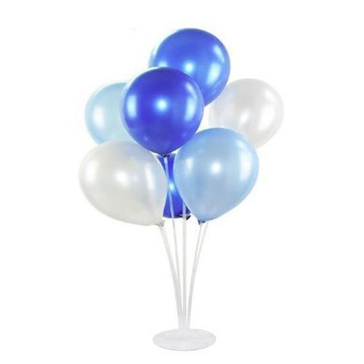 Mavi Beyaz Lacivert Ayaklı Balon Standı - 1 Adet