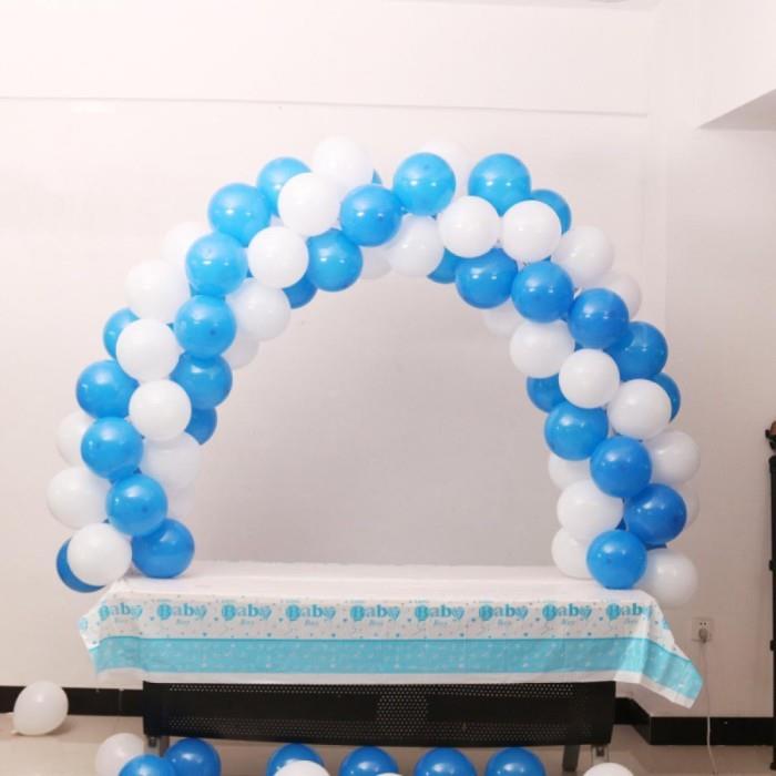 Mavi Beyaz Zincir Balon Seti 5 Metre