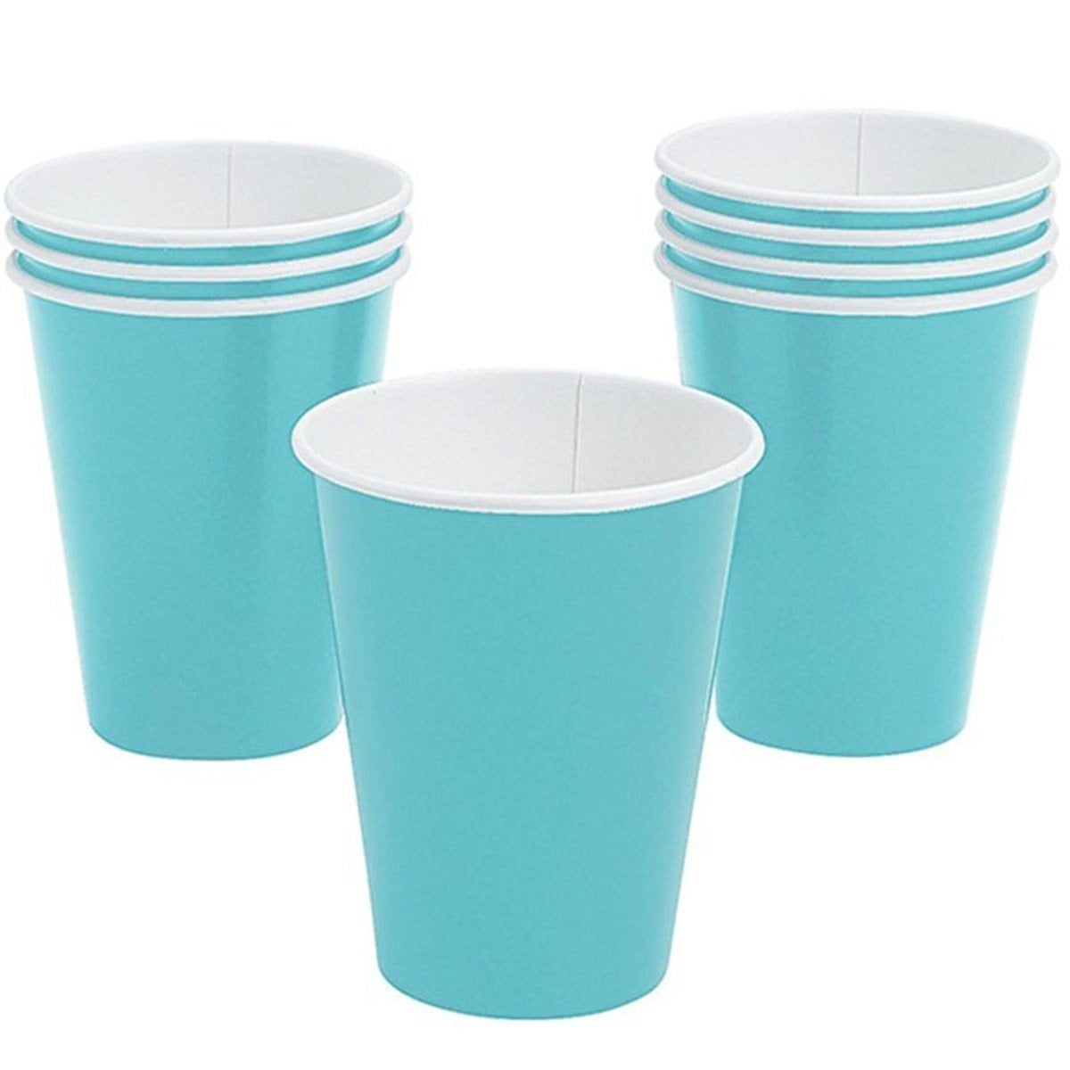 Mavi Lüks Karton Bardak 8 Adet