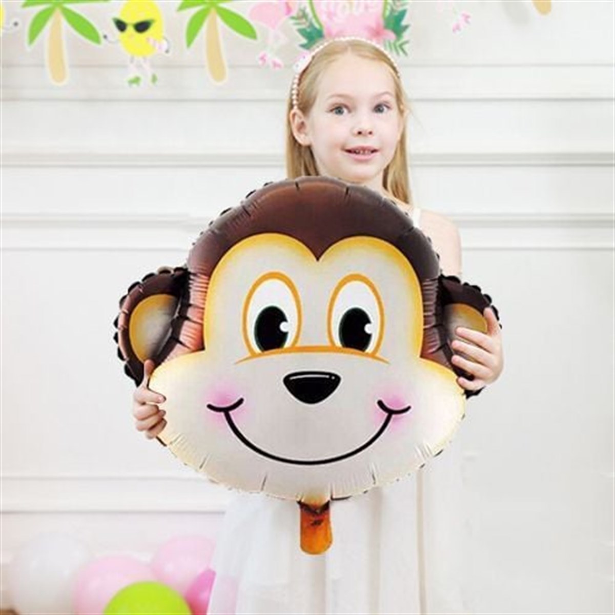 Maymun Temalı Folyo Balon 55 cm