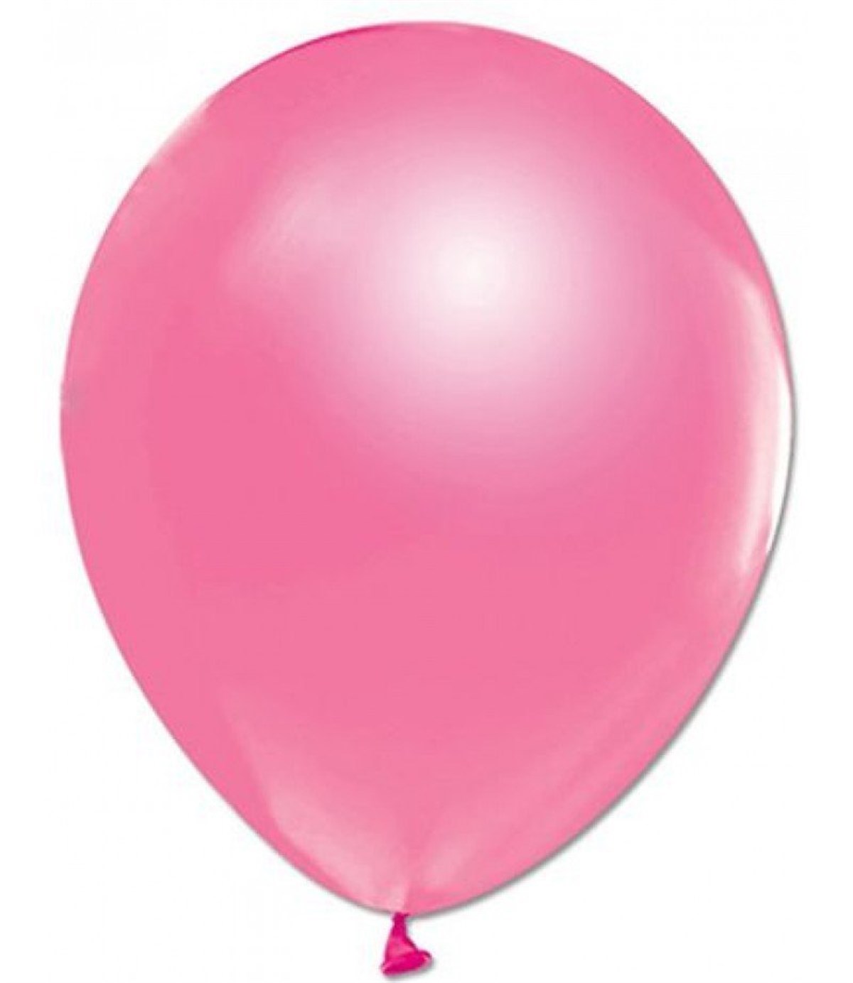 Metalik Parlak 12 inch Pembe Renk Balon 12 Adet