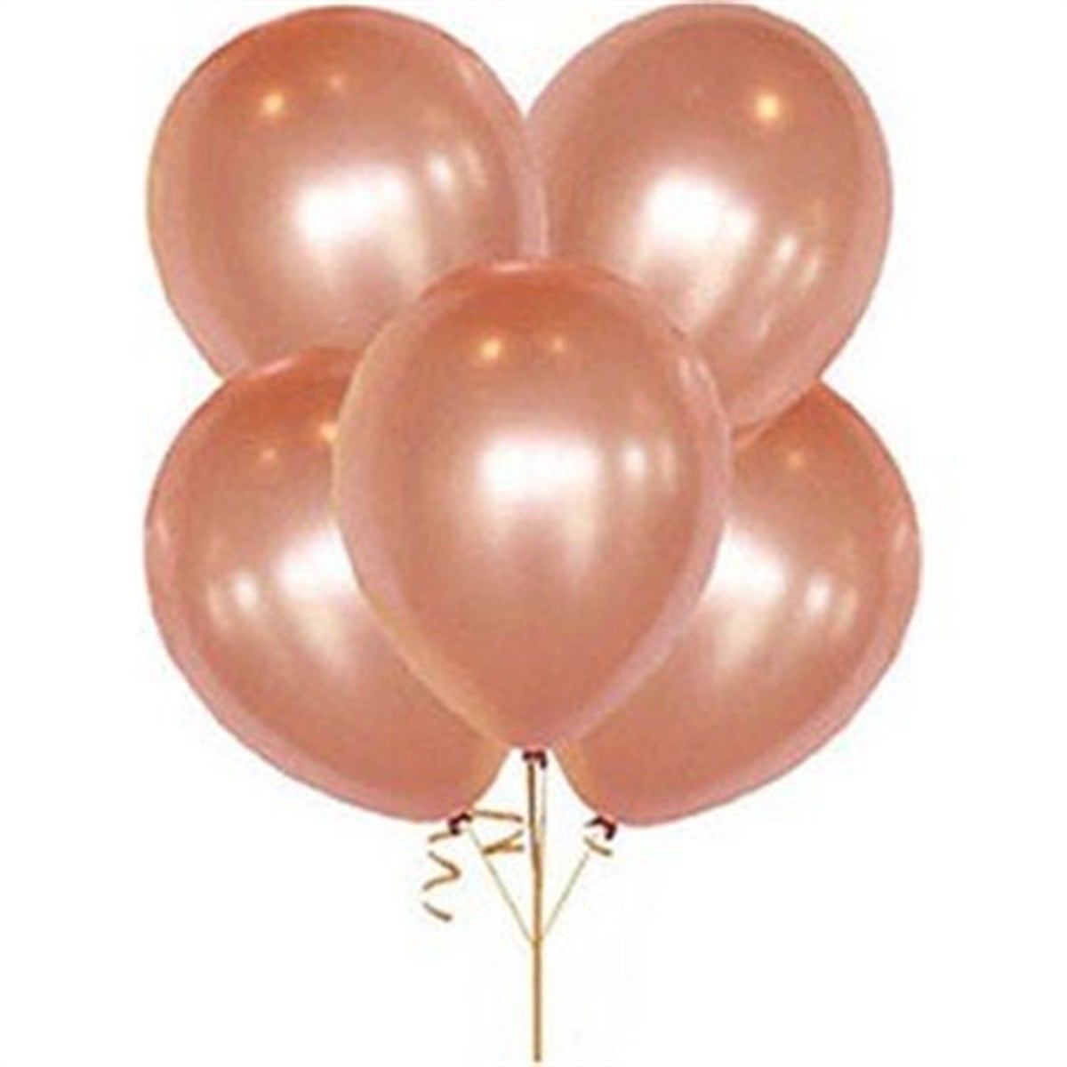 Metalik Parlak 12 inch Rose Gold Balon 12 Adet