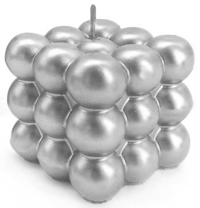 MUM BUBBLE PARLAK GÜMÜŞ 6X6 CM PK:1 KL:100