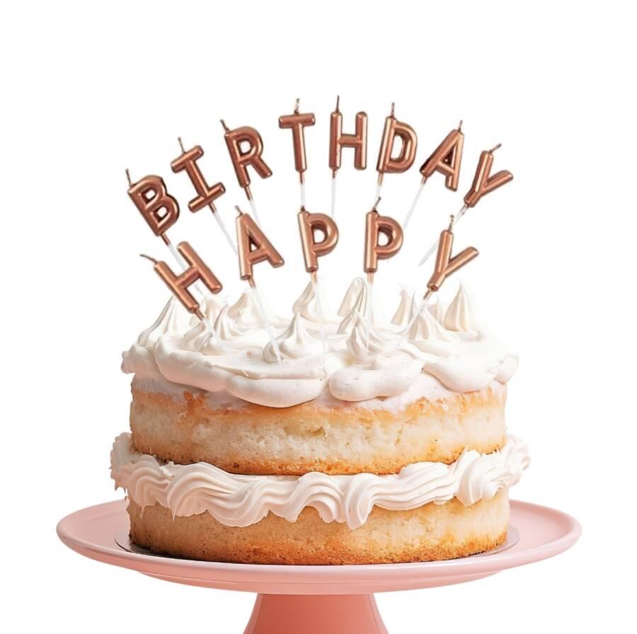 Mum Happy Birthday Rose Gold 13 Parça