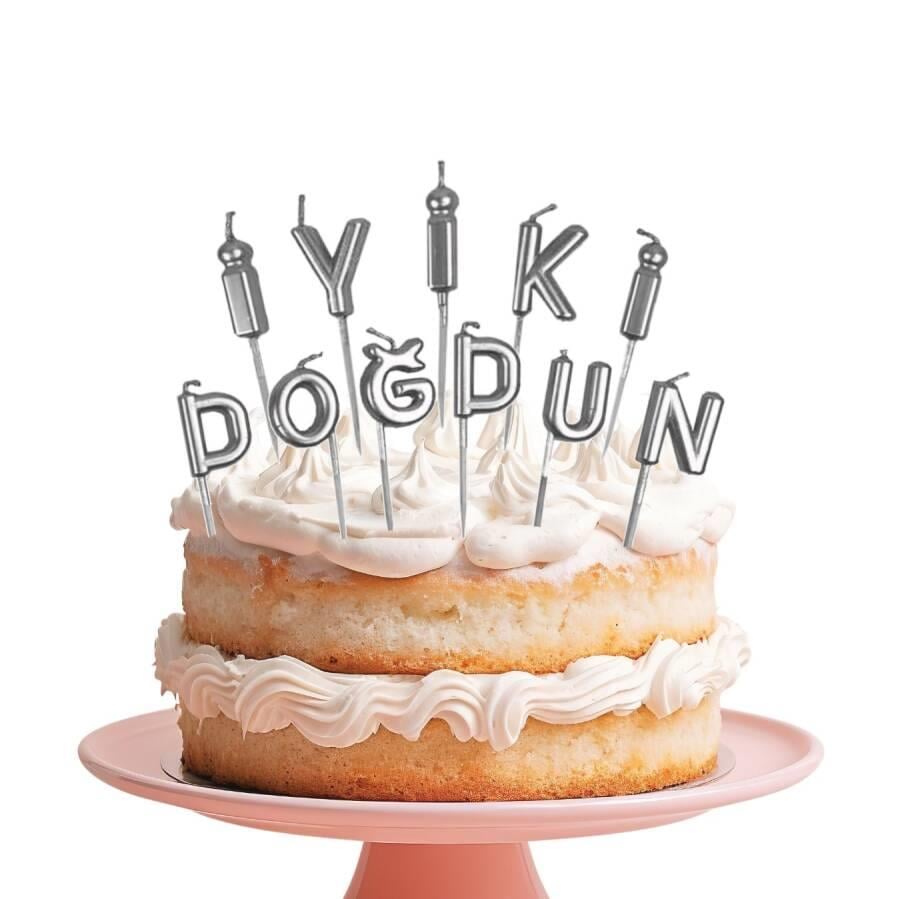 Mum İyiki Doğdun Gümüş 11 Parça