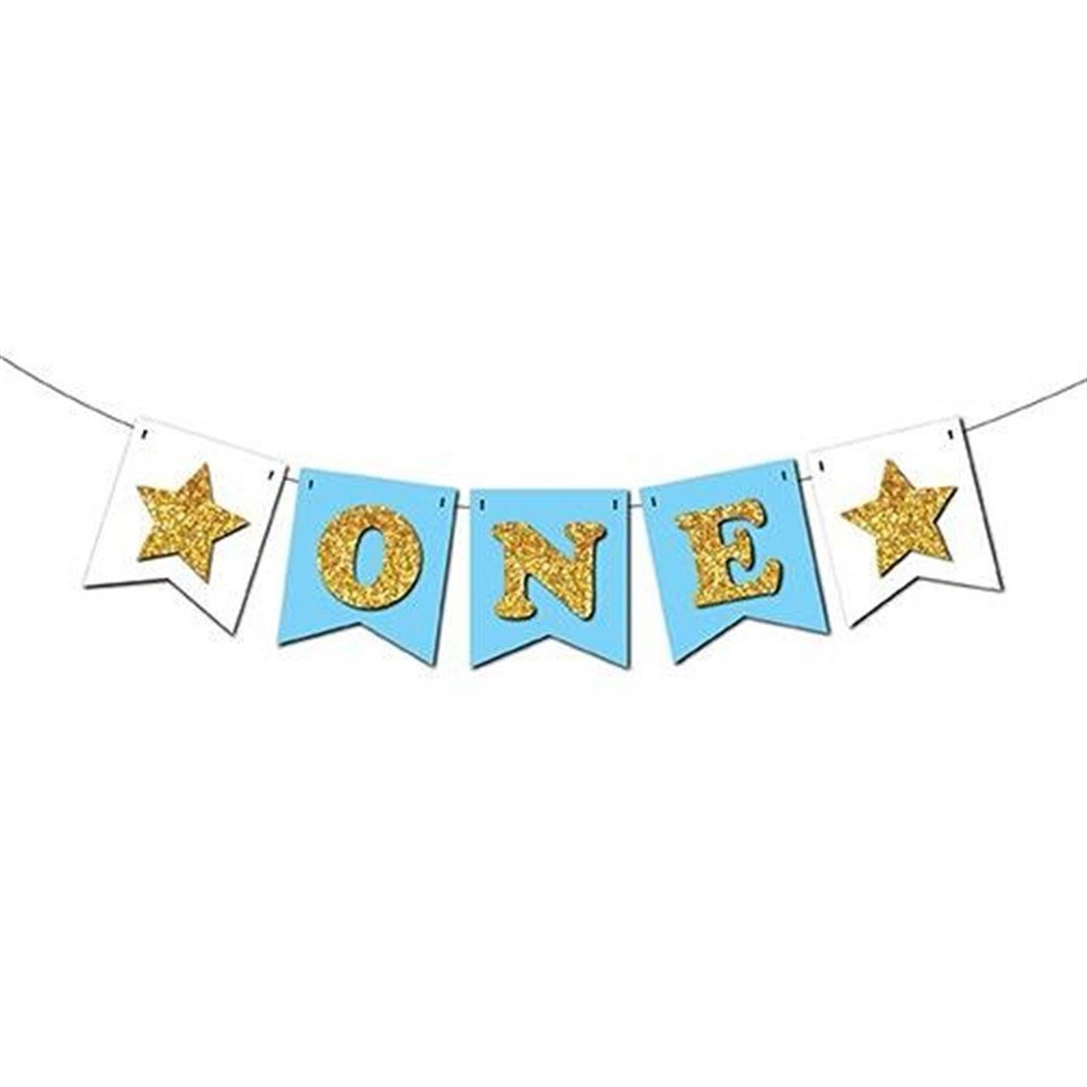 One Strafor Yazı Mavi Gold