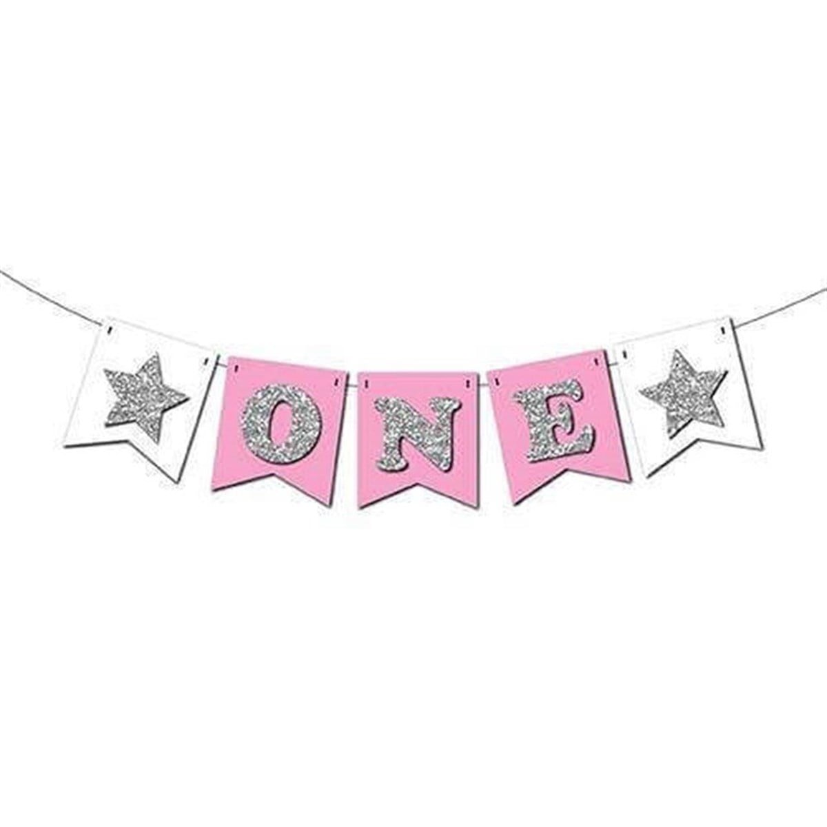 One Strafor Yazı Pembe Gümüş