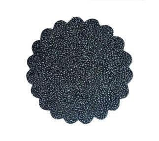 ORGANZE KARLI TÜL SİYAH 22CM PK:100-KL:100