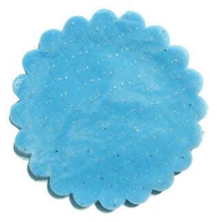 ORGANZE TAŞLI TÜL MAVİ 22CM PK:100-KL:100