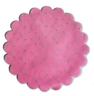 ORGANZE TAŞLI TÜL PEMBE 22CM PK:100-KL:100