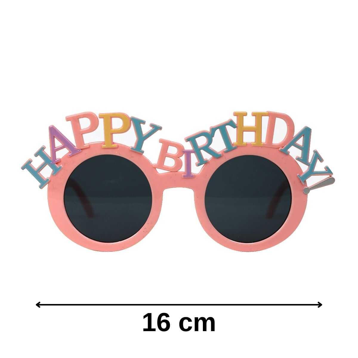 Parti Gözlük Happy Birth Day Pembe