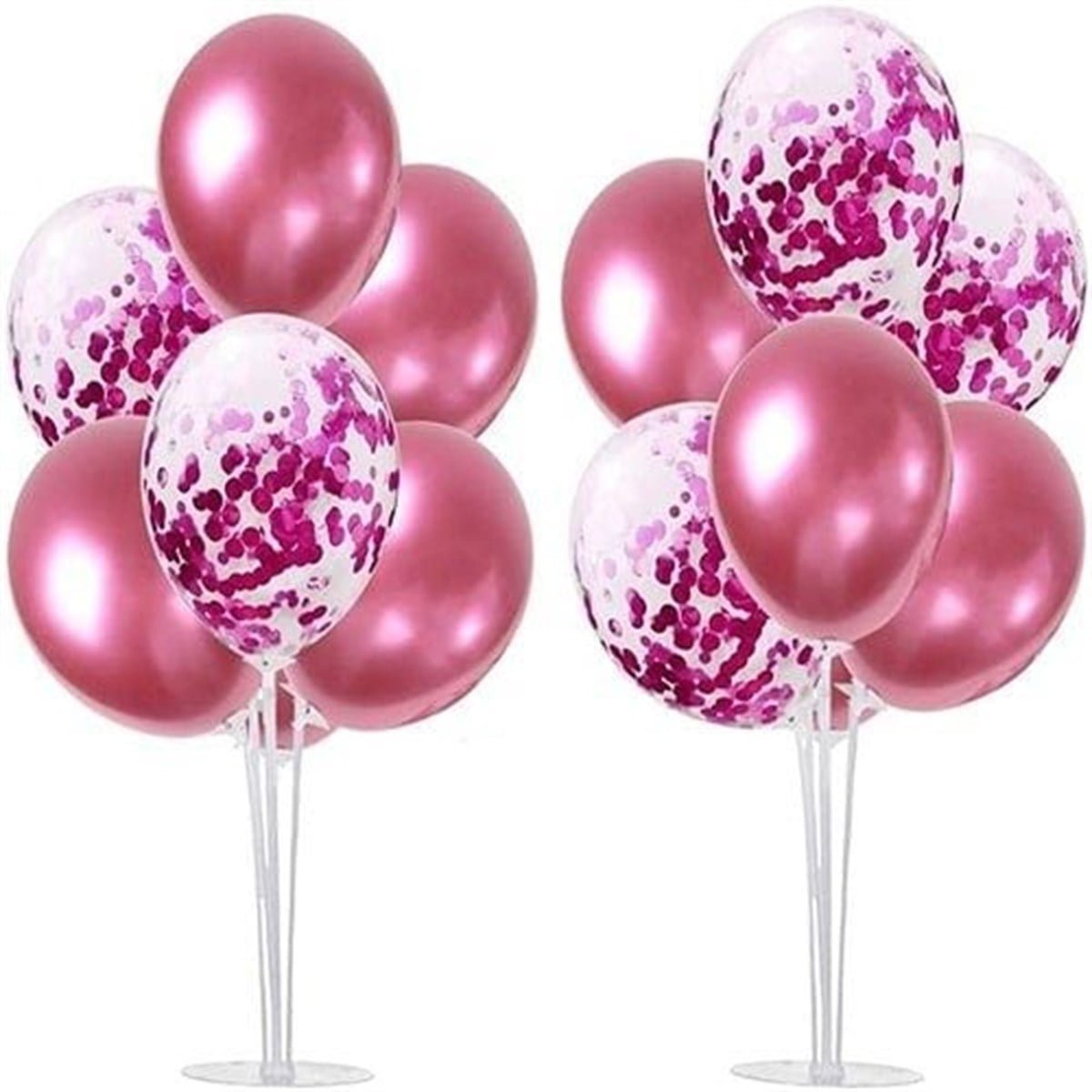 Pembe Krom Ayaklı Balon Standı-1 Adet