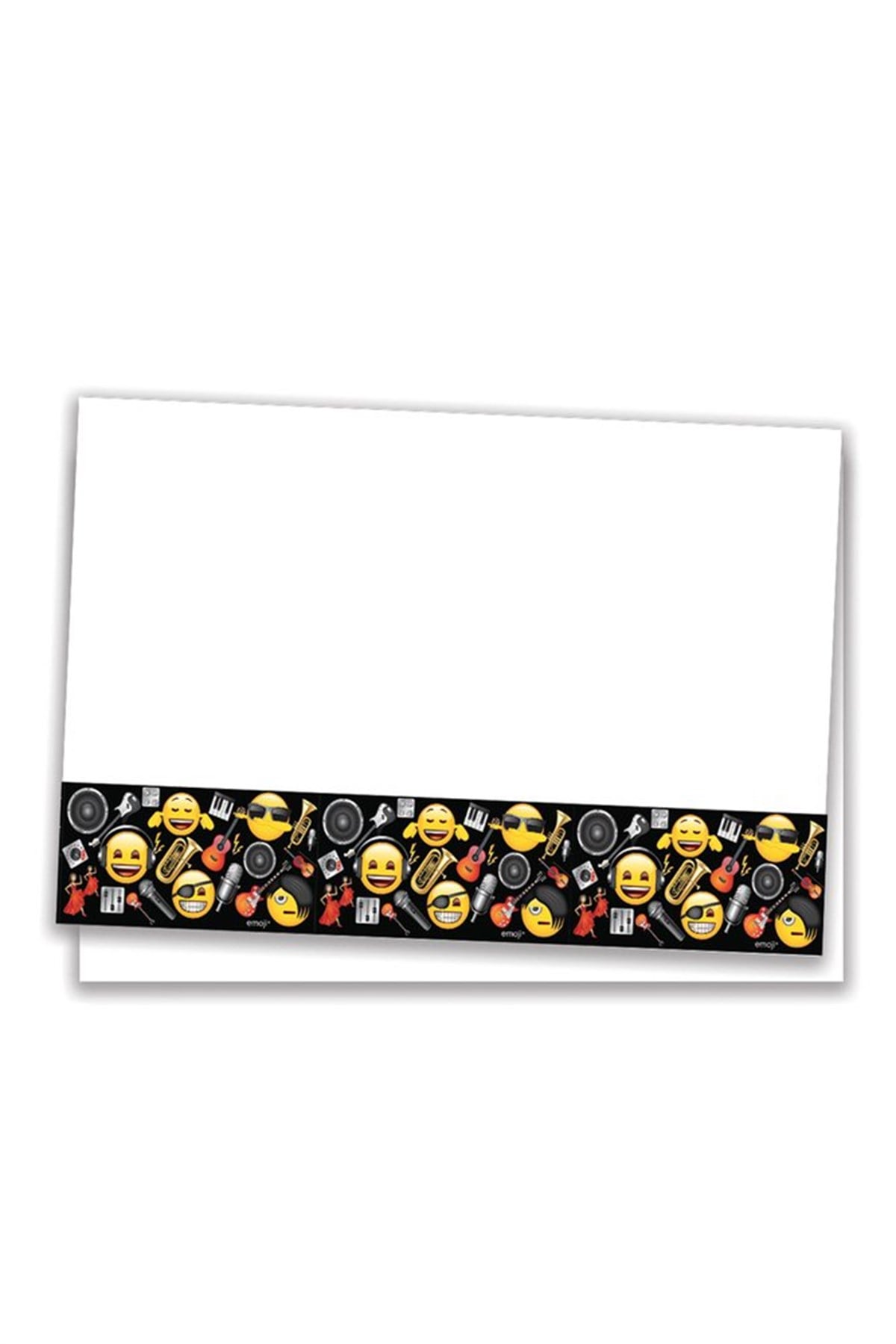Roll-Up Plastik Masa Örtüsü Genç Emoji 120 x 180cm -1 Adet
