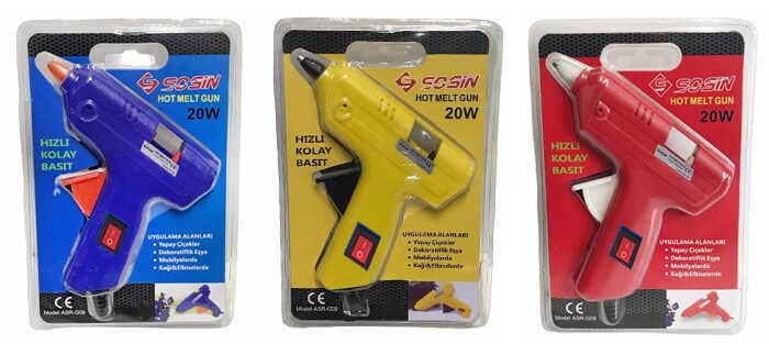 SİLİKON TABANCASI KALIN DÜĞMELİ RENGARENK PK:1-25