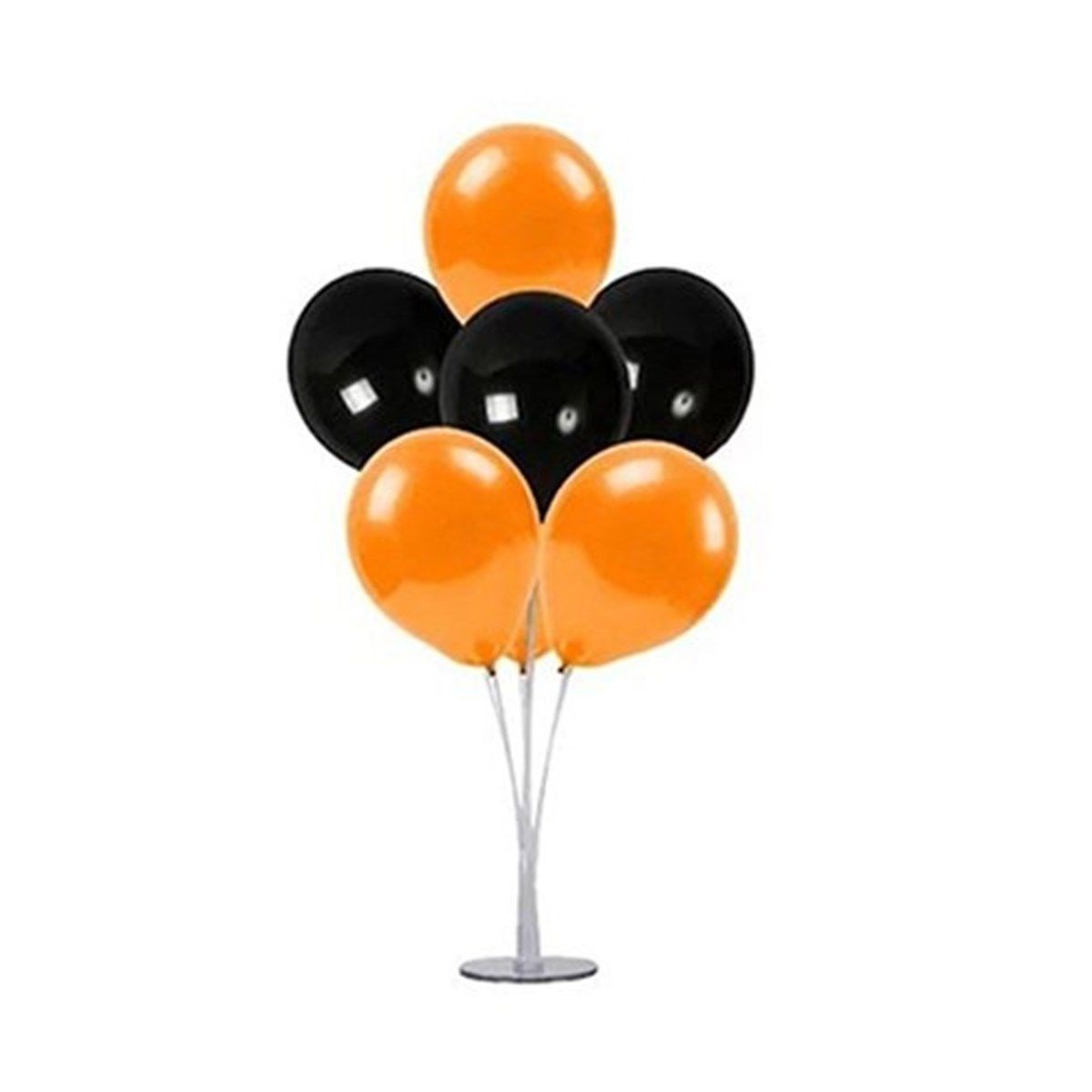Siyah Turuncu Ayaklı Balon Standı-1 Adet