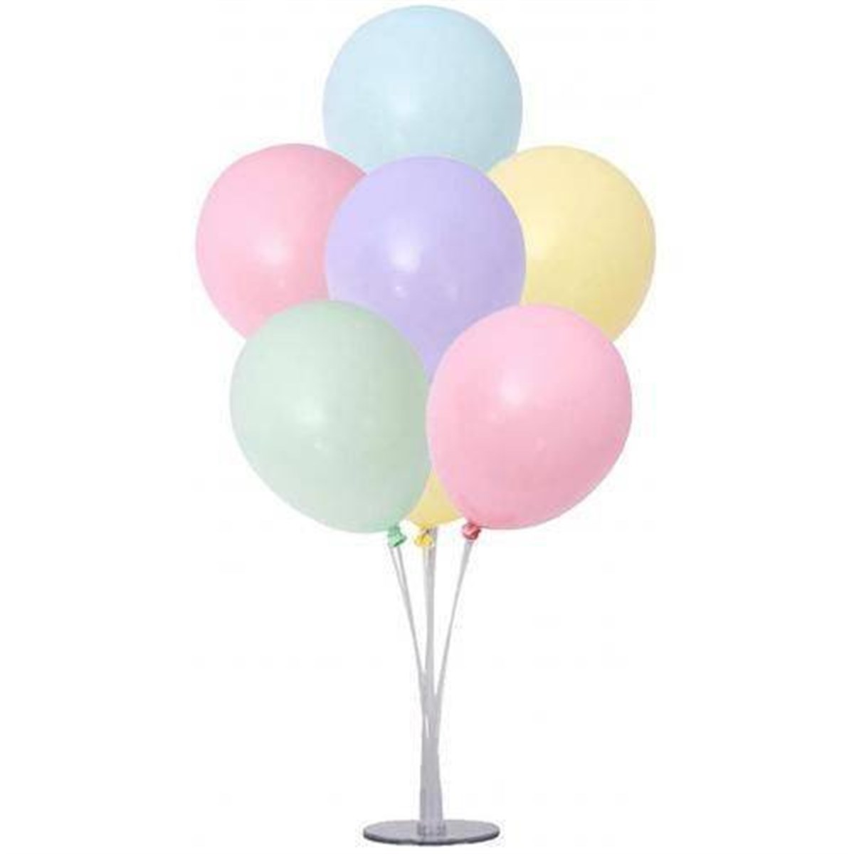 Soft Renkler Ayaklı Balon Standı - 1 Adet