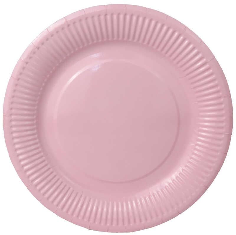 TABAK KARTON MAKARON PEMBE 23 CM PK:8 KL:300