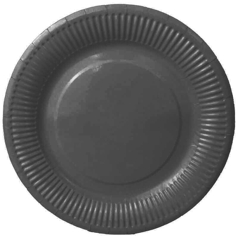 TABAK KARTON SİYAH 23 CM PK:8 KL:300