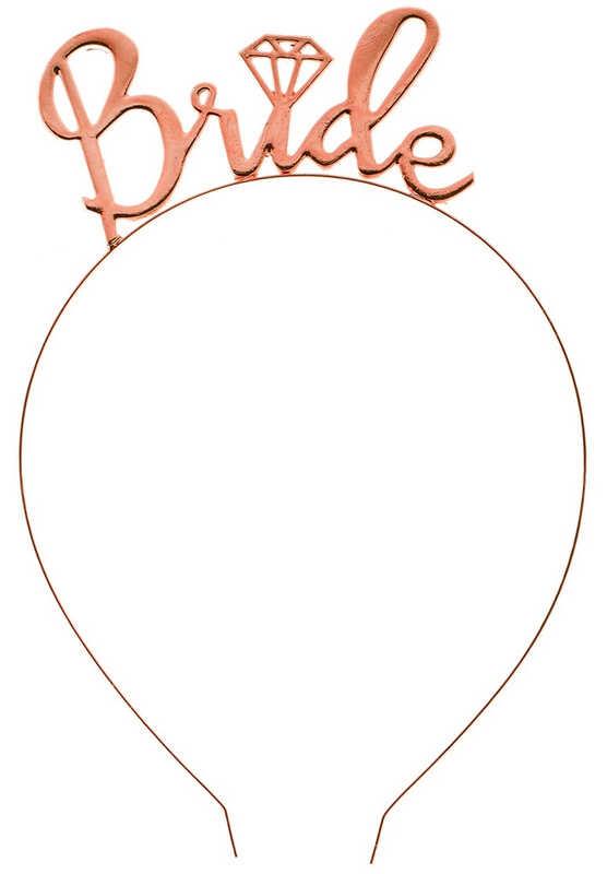 TAÇ BRIDE PIRLANTALI METAL ROSE GOLD PK:1 KL:250