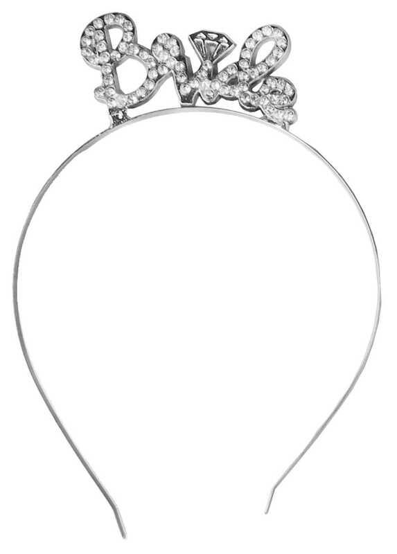 TAÇ TAŞLI BRIDE PIRLANTALI METAL GÜMÜŞ PK:1