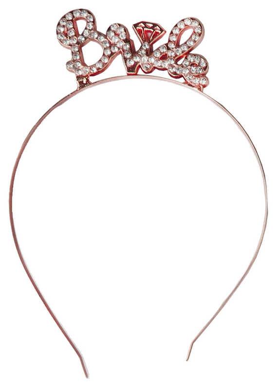 TAÇ TAŞLI BRIDE PIRLANTALI METAL ROSE PK:1