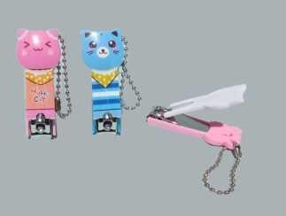 TIRNAK MAKASI KEDİ FİGÜRLÜ PEMBE PK:10-KL:500