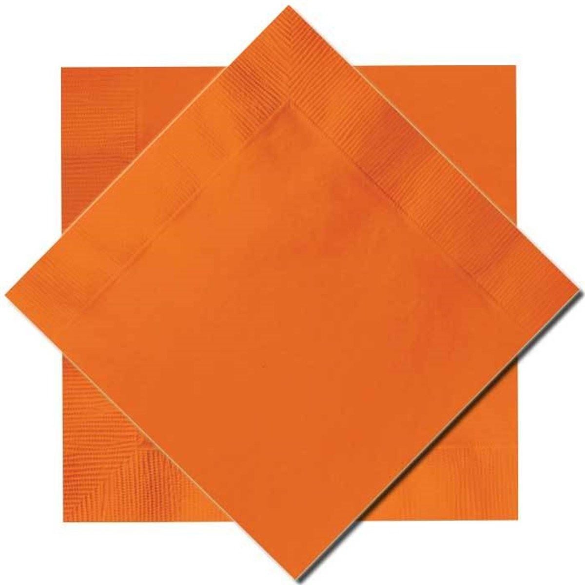 Turuncu Lüks Kağıt Peçete 16 Adet