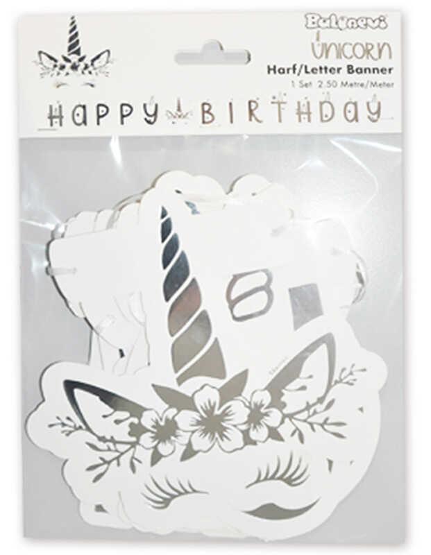 UNICORN FLAMA HAPPY BIRTHDAY GÜMÜŞ PK:1 KL:144