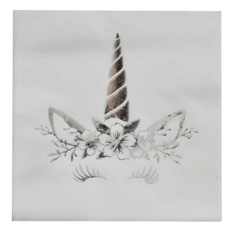 UNICORN PEÇETE VARAKLI GÜMÜŞ 33X33 CM PK:16 KL:24