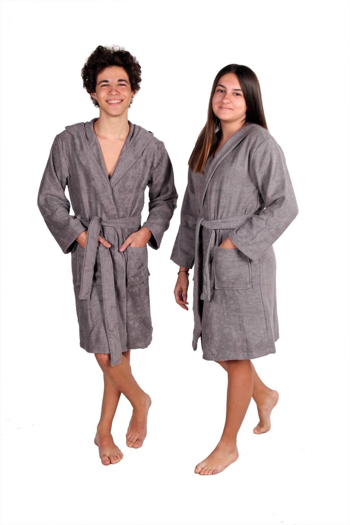 Karma Genç Bornoz - Antrasit