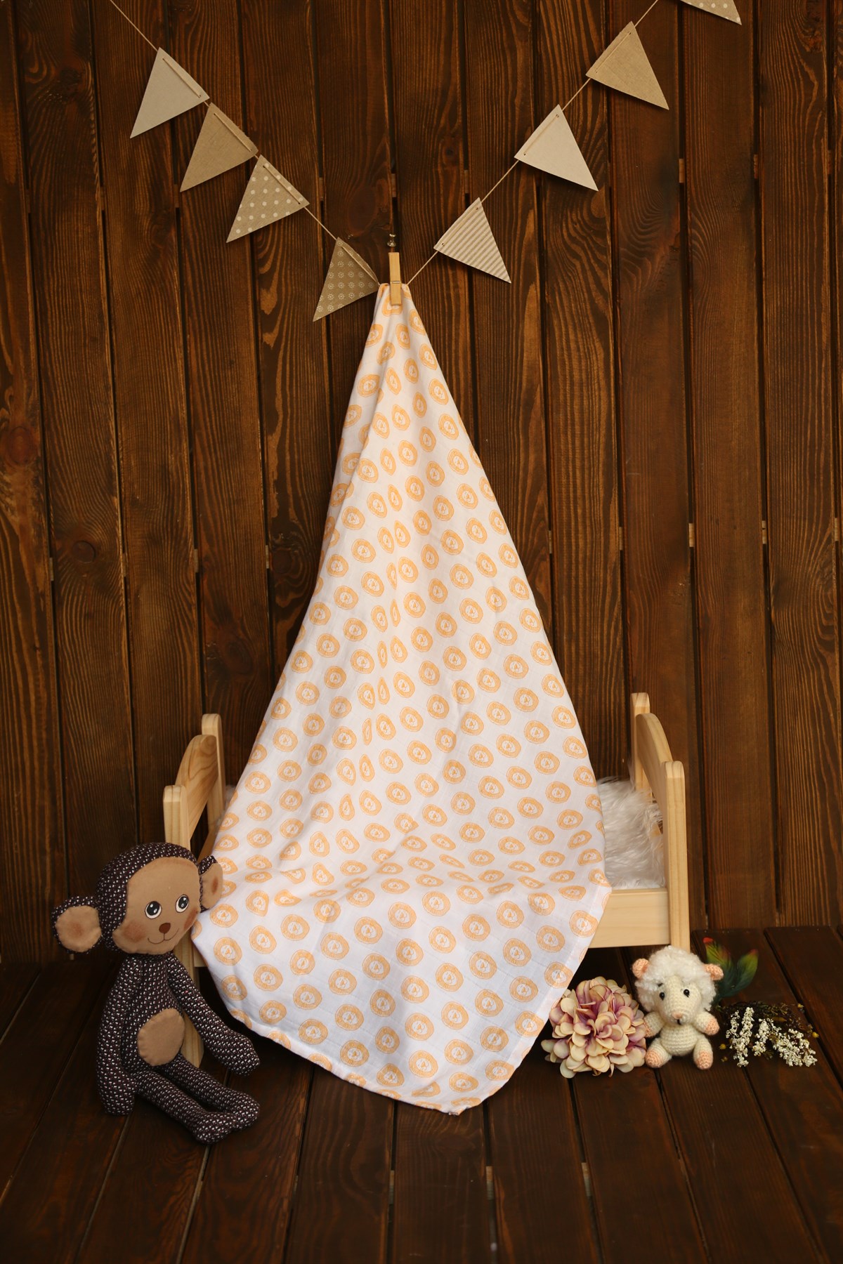 Müslin Örtü - Lion 100x130cm