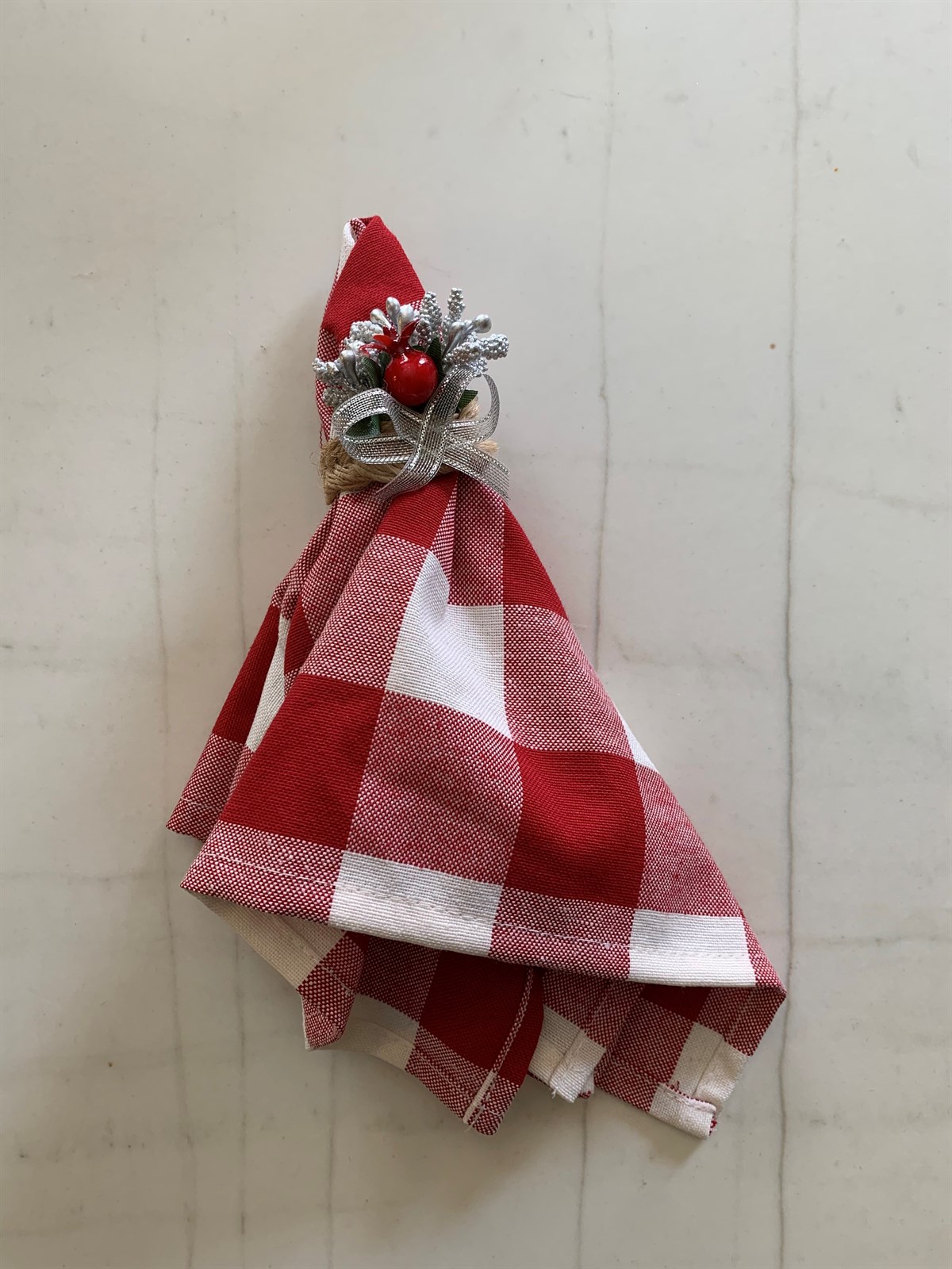 Ayza Kareli Kırmızı Peçete