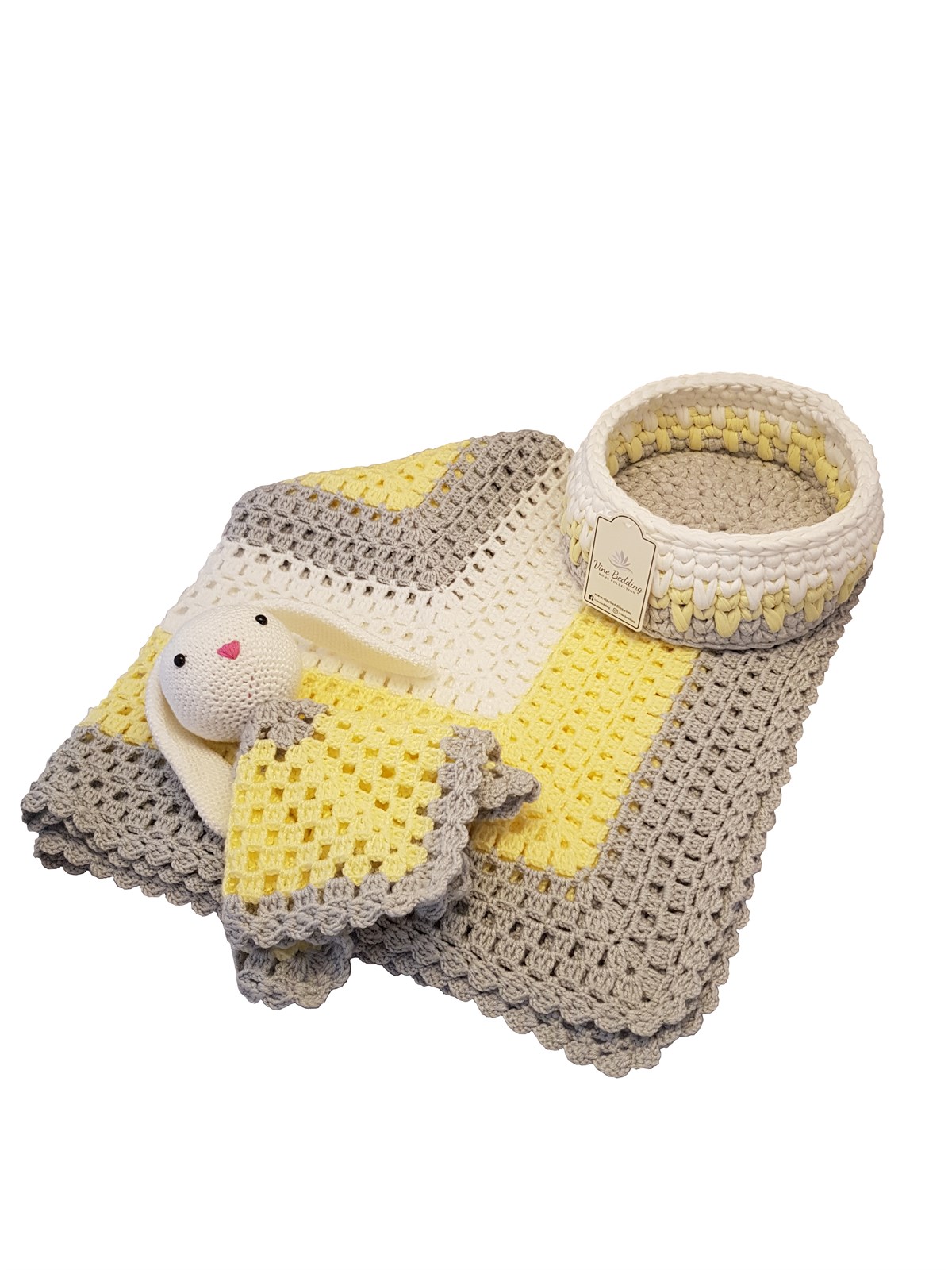 El Örgüsü Lemon Battaniye 90x90 cm