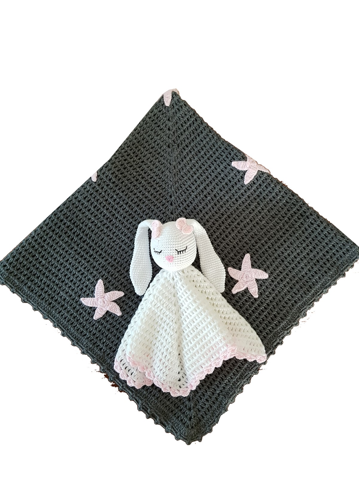 El Örgüsü Pinkstar Battaniye 90x90 cm