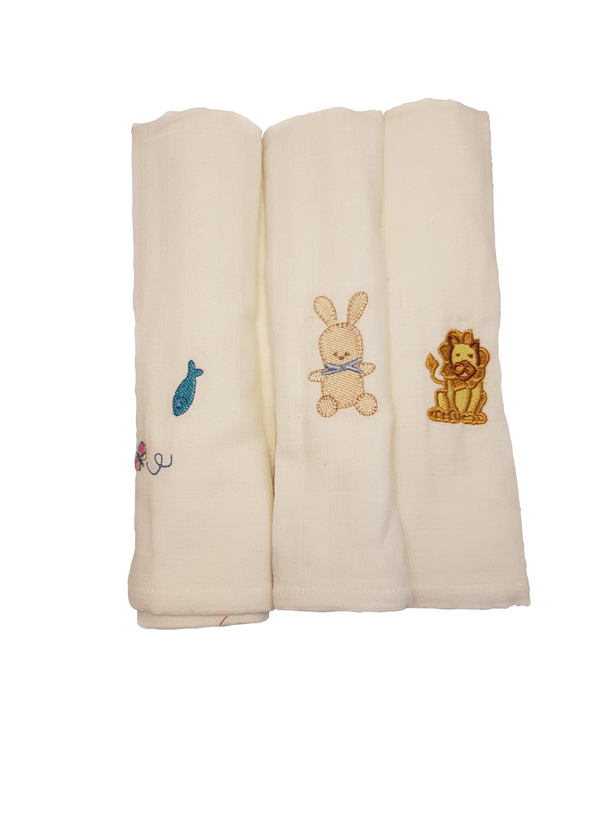 Müslin Nakışlı 3'lü Set 60x60