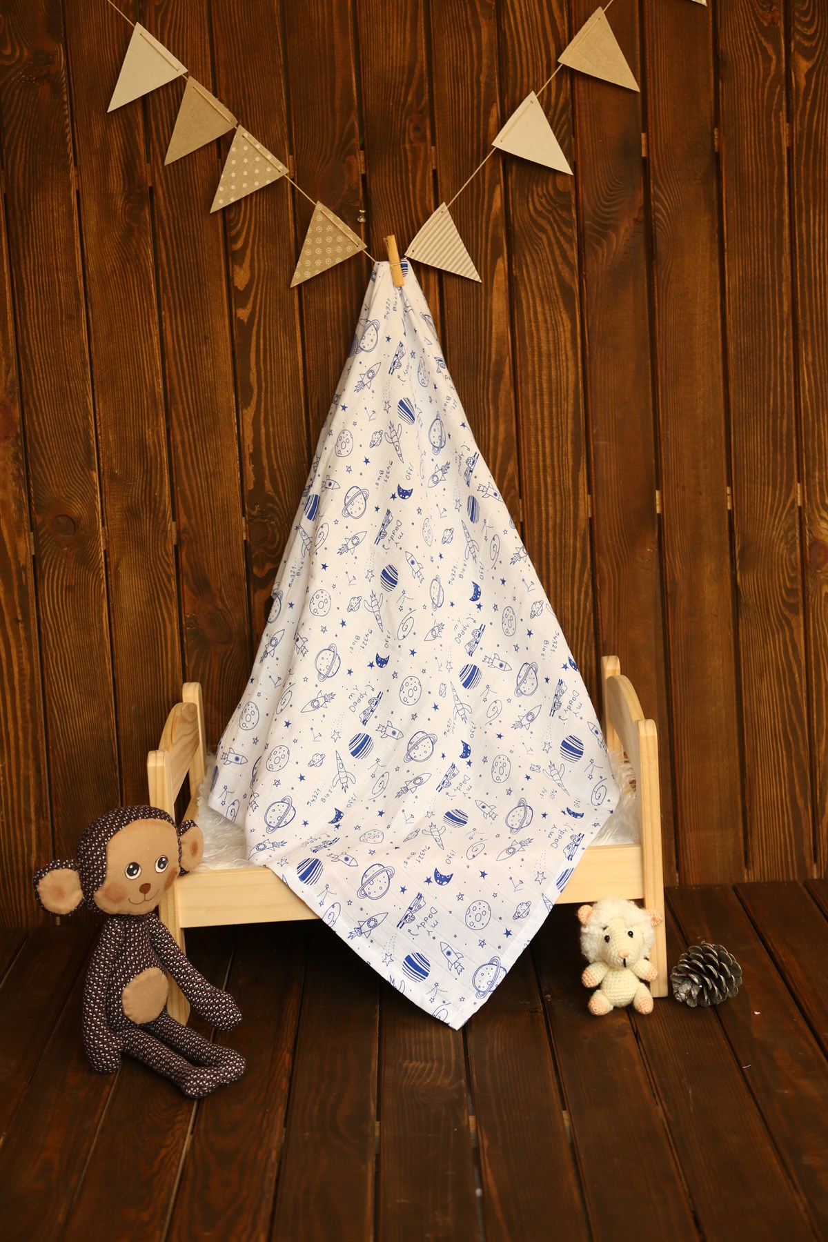 Müslin Örtü - Space 100x130cm