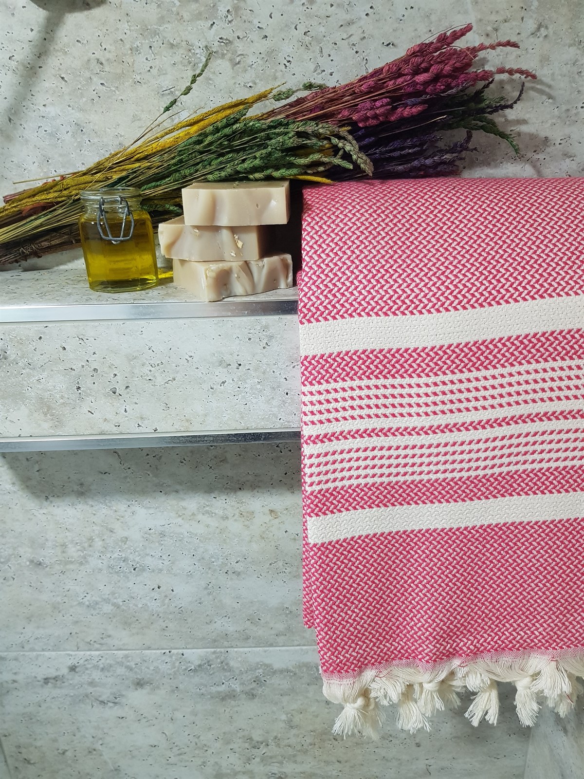 Peştemal Nar Çiçeği - Hasır Çizgili