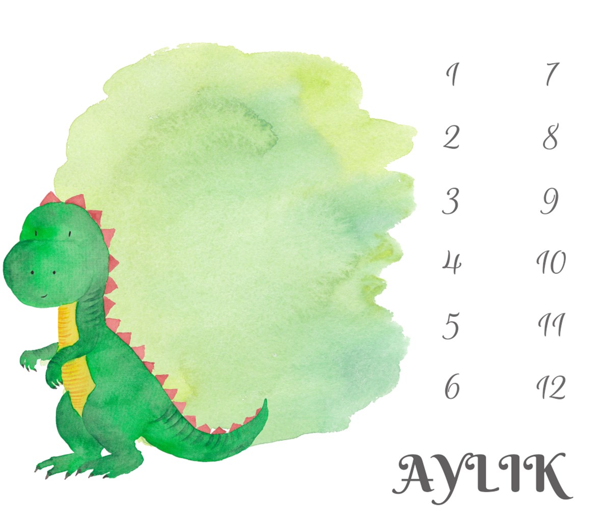 Sevimli Dino / Aylık Fotoğraf Örtüsü