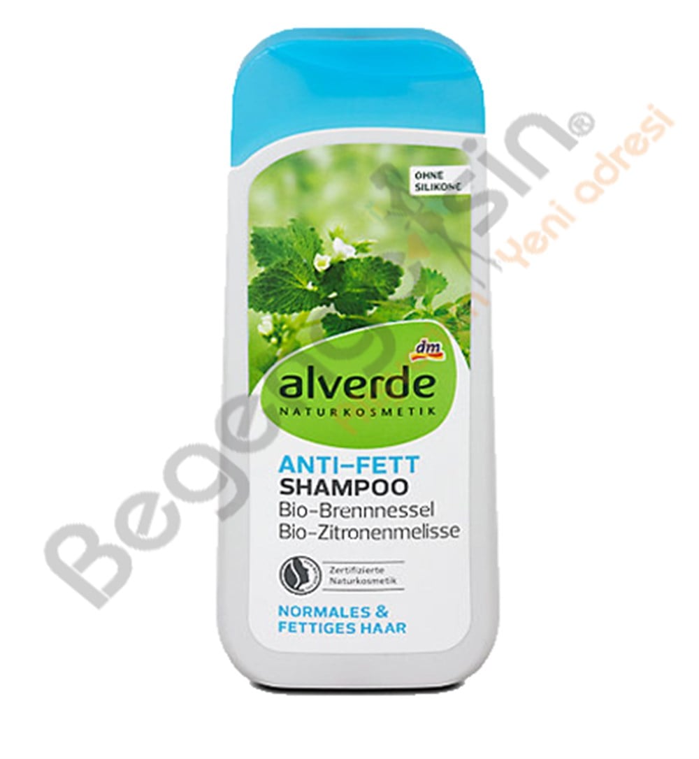 alverde Anti-Fett-Shampoo Brennnessel Zitronenmelisse alverde yağ önleyici şampuan ısırgan 200 ml