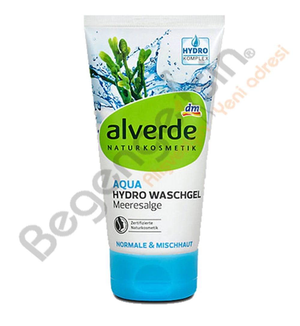 alverde aqua hidro yıkama jeli yosun alverde Aqua Hydro Waschgel  150 ml
