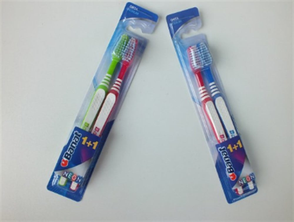 BANAT Neon 1+1 Orta Diş Fırçası 
