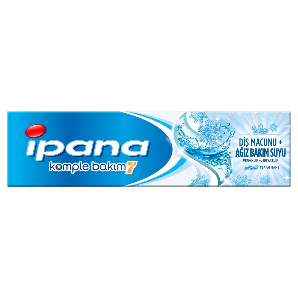 İpana Komple Bakım7 Diş Macunu + Ağız Bakım Suyu Ferah Nane 100ml