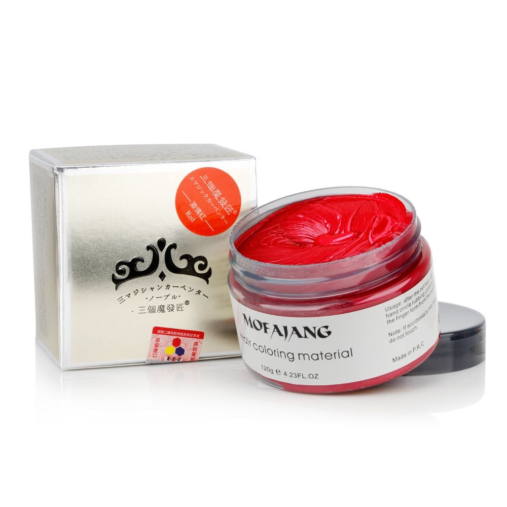 Mofajang Saç Renklendiren Kirmizi  Renkli Wax 120 gr