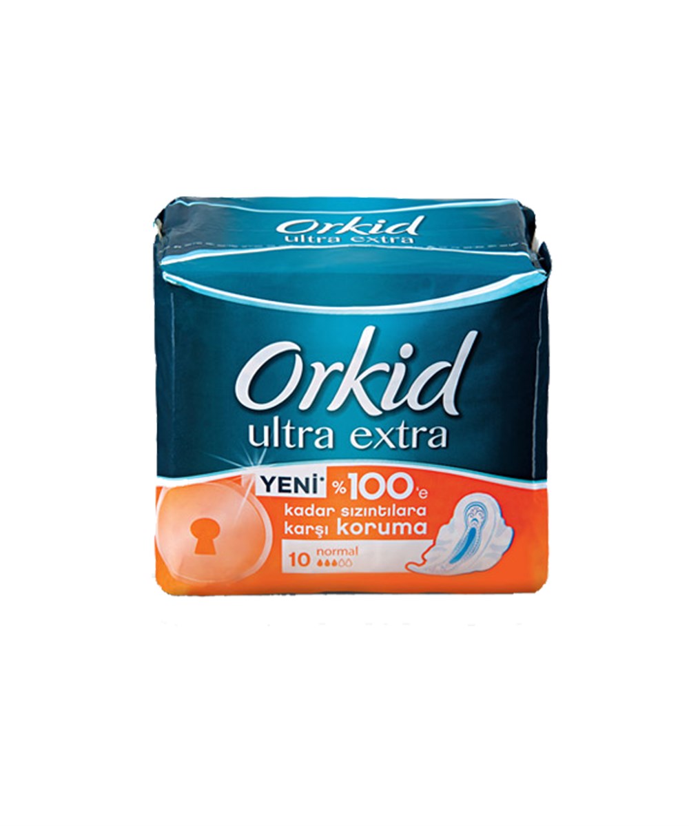 Orkid Ultra Extra yeni %100'e kadar sızıntılara karşı koruma 10 normal