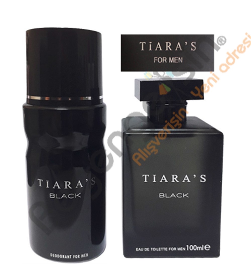 TİARA'S FOR MEN  BLACK 100ML+ 150ML DEODORANT  