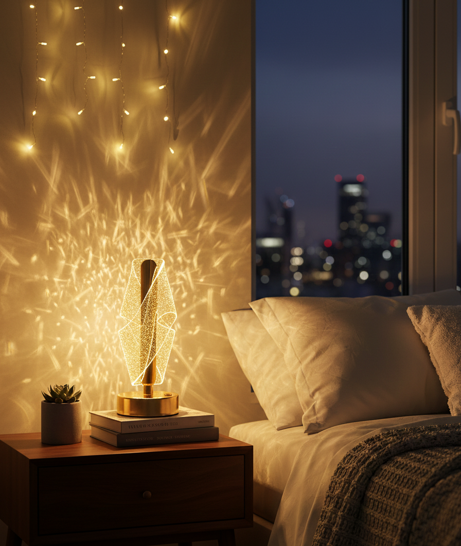 Sarmal Led Dekoratif Masa Lambası