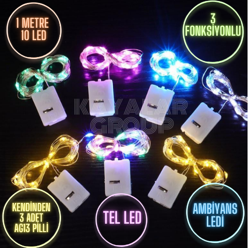 1 Metre Mini Peri Led Fonksiyonlu