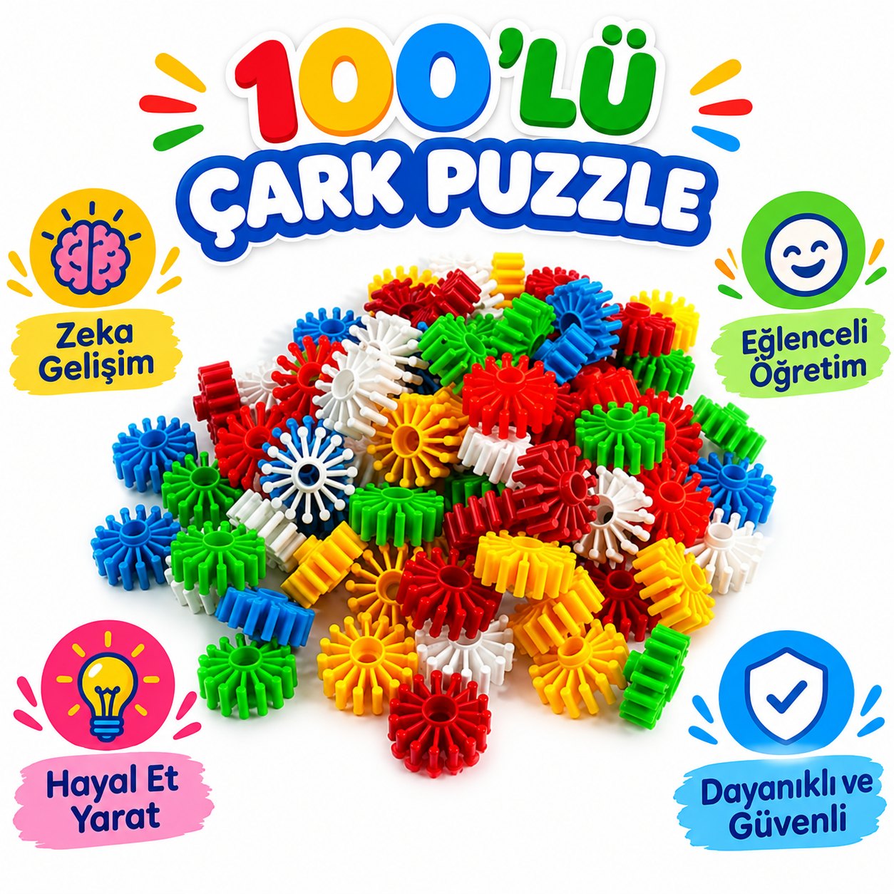100'Lu Çarklı Puzzle 