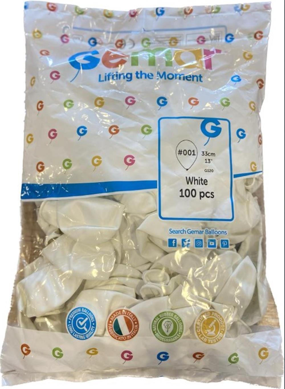 13 İnç Latex Balon Beyaz 